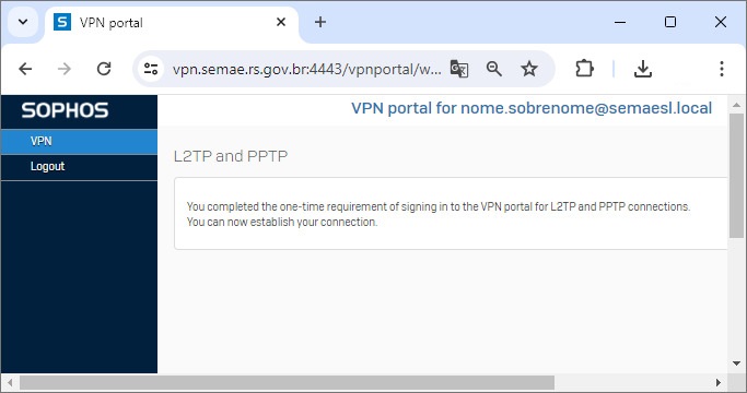 Portal do Usuário VPN
