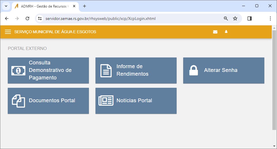 FOLHA - Painel do usuário