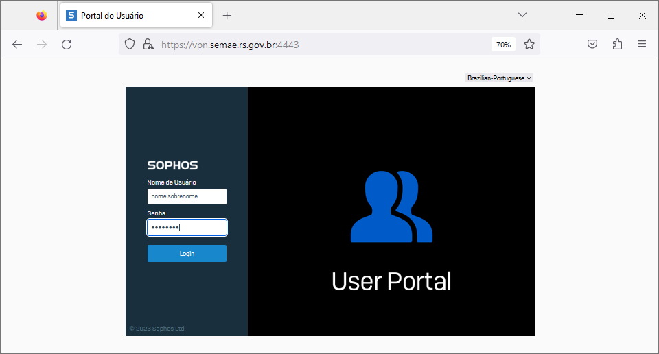 Portal do usuário